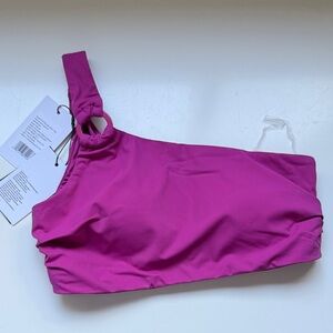 Knix Pink One-Shoulder Bikini Top